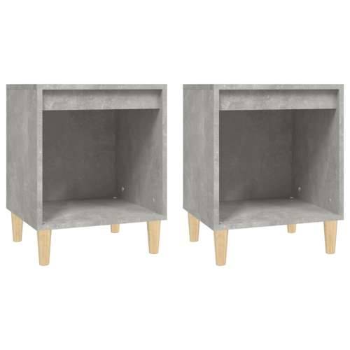 Noćni ormarići 2 kom siva boja betona 40x35x50 cm - Beton siva 2 Cijena