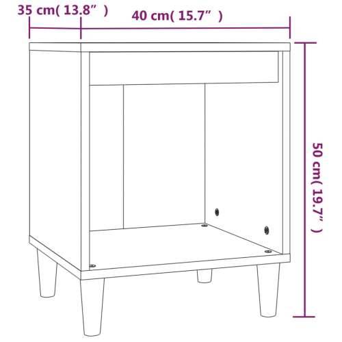 Noćni ormarići 2 kom siva boja betona 40x35x50 cm - Beton siva 2 Cijena