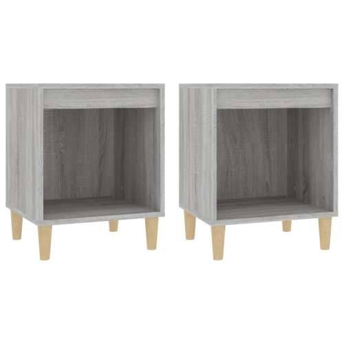 Noćni ormarići 2 kom boja dimljenog smeđi 40x35x50 cm - Sivi hrast sonoma 2 Cijena