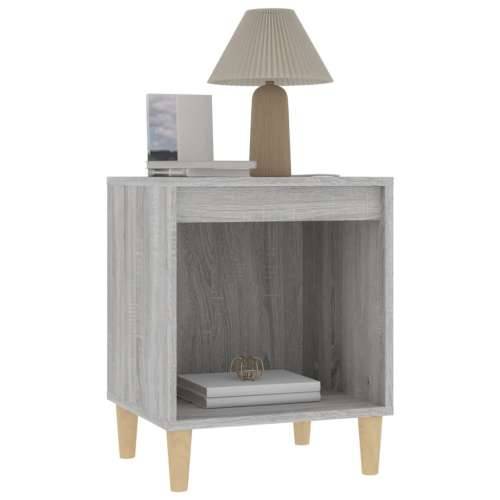 Noćni ormarići 2 kom boja dimljenog smeđi 40x35x50 cm - Sivi hrast sonoma 2 Cijena