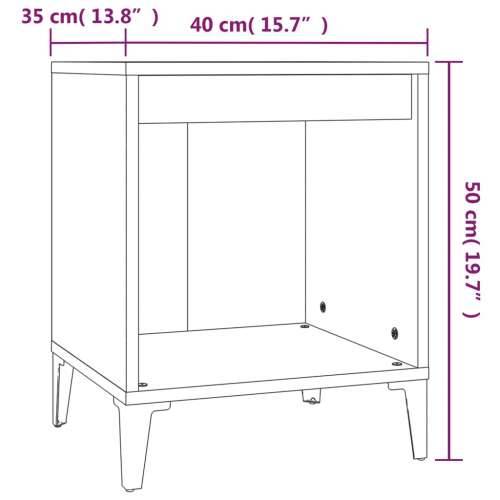 Noćni ormarići 2 kom Bijela 40x35x50 cm - Bijela 2 Cijena
