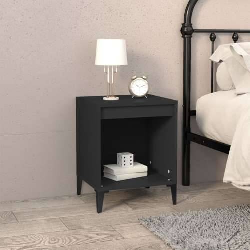 Noćni ormarići 2 kom crni 40x35x50 cm - Crna 2 Cijena