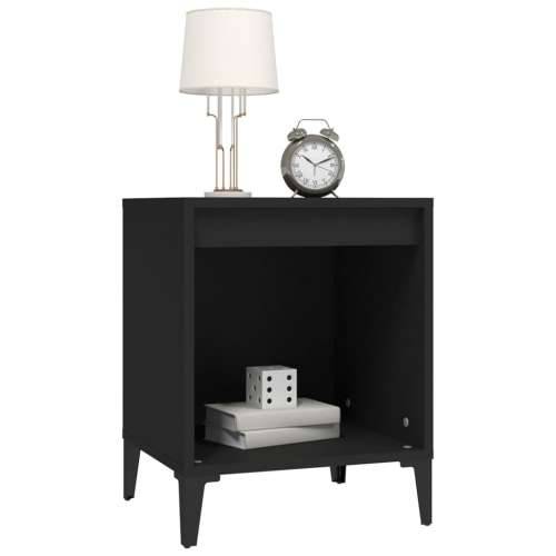 Noćni ormarići 2 kom crni 40x35x50 cm - Crna 2 Cijena