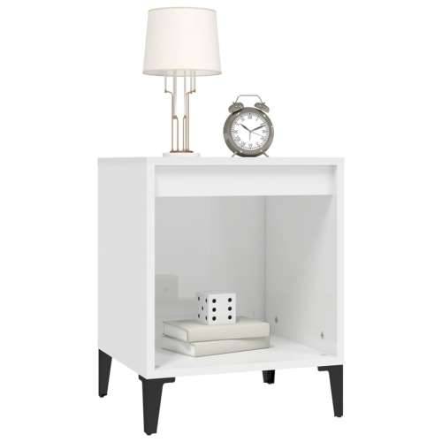 Noćni ormarići 2 kom visoki sjaj bijeli 40x35x50 cm - Visoko sjajno bijela 2 Cijena