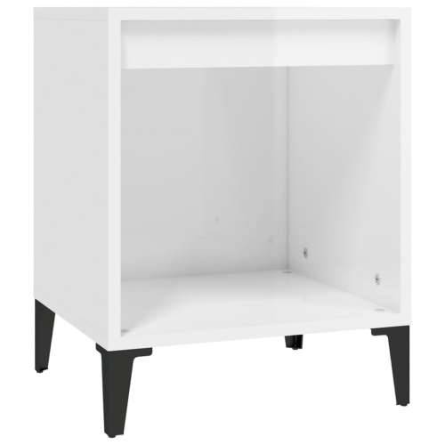 Noćni ormarići 2 kom visoki sjaj bijeli 40x35x50 cm - Visoko sjajno bijela 2 Cijena