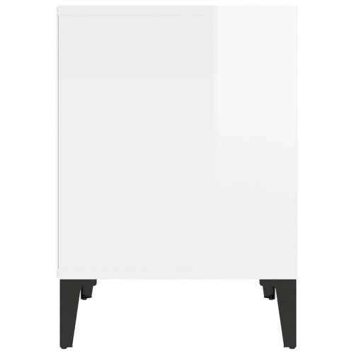 Noćni ormarići 2 kom visoki sjaj bijeli 40x35x50 cm - Visoko sjajno bijela 2 Cijena