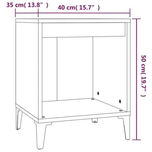 Noćni ormarići 2 kom hrasta sonome 40x35x50 cm - sonoma hrast 2 Cijena