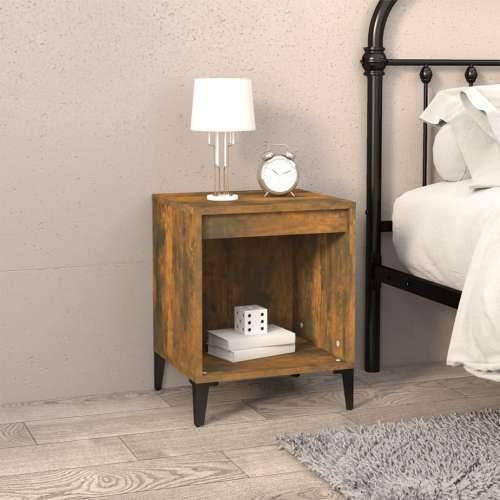 Noćni ormarići 2 kom boja dimljenog hrasta 40x35x50 cm - Dimljeni hrast 2 Cijena