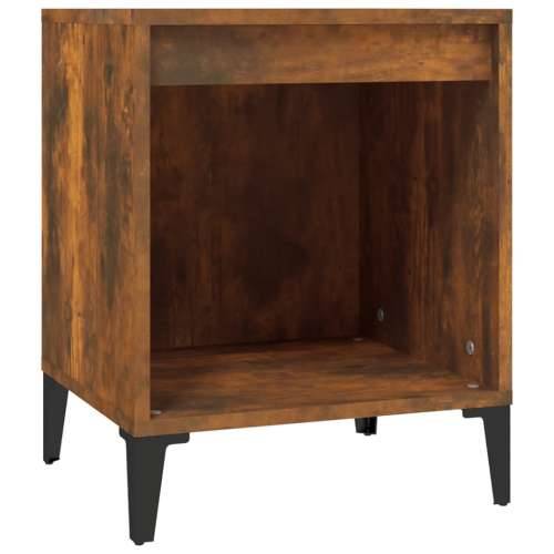 Noćni ormarići 2 kom boja dimljenog hrasta 40x35x50 cm - Dimljeni hrast 2 Cijena