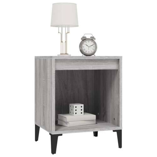 Noćni ormarići 2 kom boja dimljenog smeđi 40x35x50 cm - Sivi hrast sonoma 2 Cijena