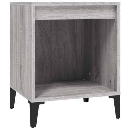 Noćni ormarići 2 kom boja dimljenog smeđi 40x35x50 cm - Sivi hrast sonoma 2 Cijena