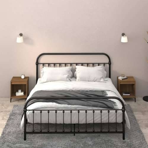 Noćni ormarići 2 kom boja dimljenog smeđi 40x35x50 cm - Smeđi hrast 2 Cijena