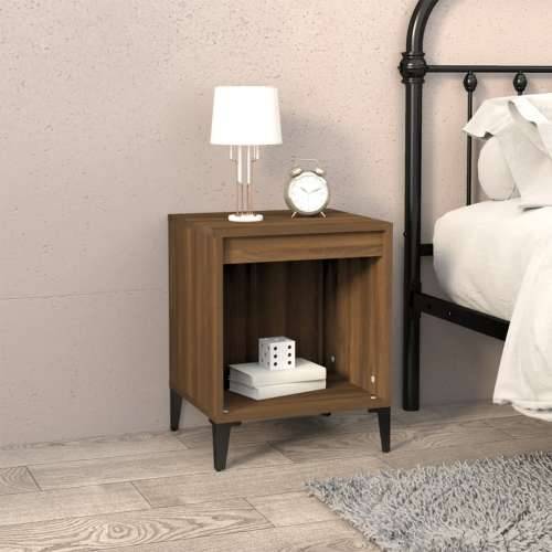 Noćni ormarići 2 kom boja dimljenog smeđi 40x35x50 cm - Smeđi hrast 2 Cijena