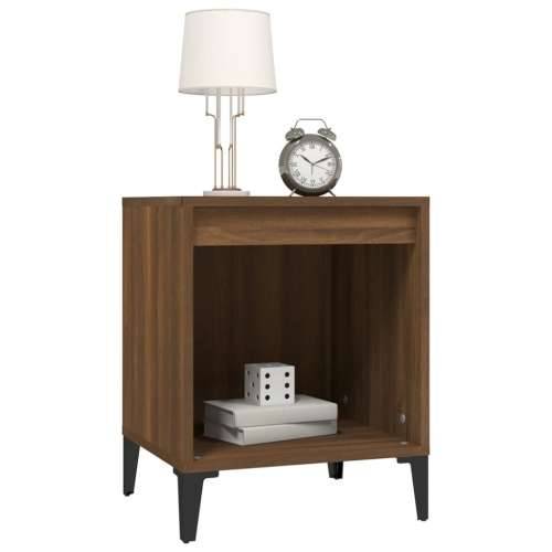 Noćni ormarići 2 kom boja dimljenog smeđi 40x35x50 cm - Smeđi hrast 2 Cijena