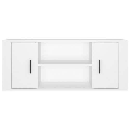 TV ormarić bijeli 100 x 35 x 40 cm od konstruiranog drva - Bijela 1 Cijena