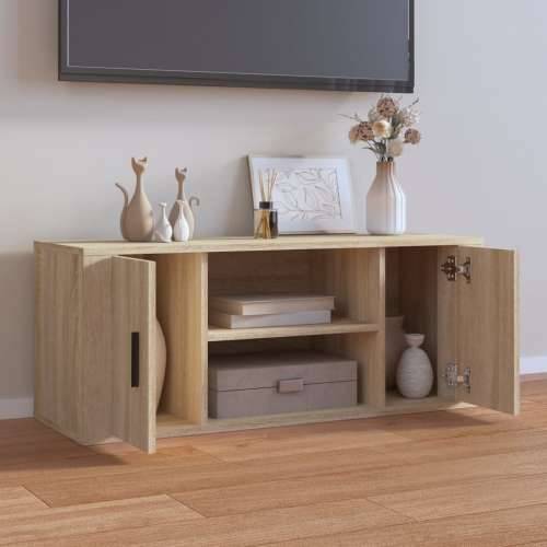 TV ormarić boja hrasta sonome 100x35x40 cm konstruirano drvo - sonoma hrast 1 Cijena