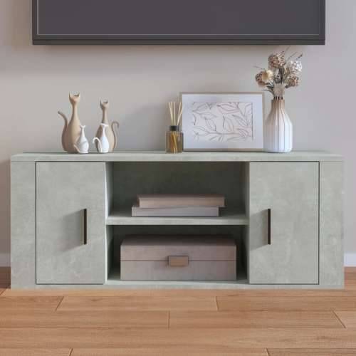 TV ormarić beton sivi 100 x 35 x 40 cm od konstruiranog drva - Beton siva 1 Cijena