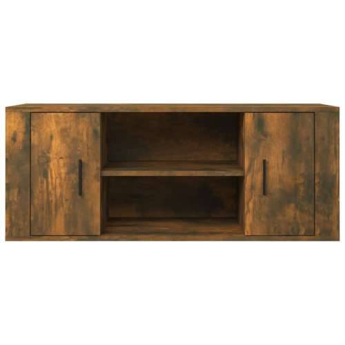 TV ormarić boja dimljenog hrasta 100x35x40 cm konstruirano drvo - Dimljeni hrast 1 Cijena