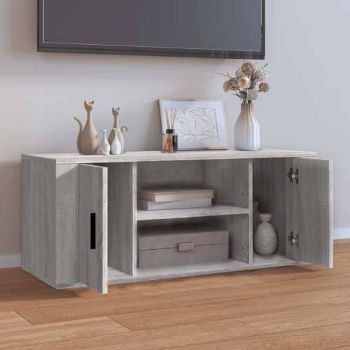 TV ormarić boja hrasta sonome 100x35x40 cm konstruirano drvo - Sivi hrast sonoma 1 Cijena