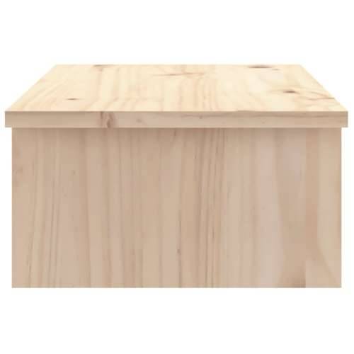 Stalak za monitor 50 x 27 x 15 cm od masivne borovine - Prirodna 50 x 27 x 15 cm Cijena
