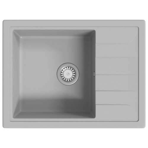 Sudoper s otvorom protiv prelijevanja ovalni sivi granitni Cijena