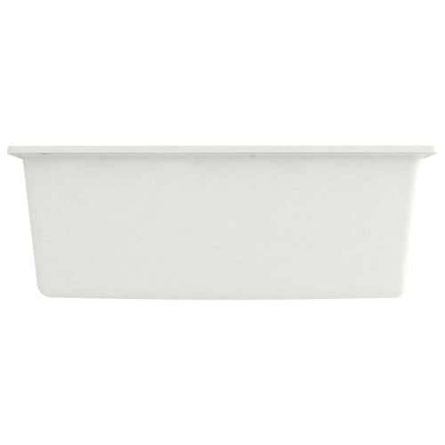 Kuhinjski sudoper s otvorom protiv prelijevanja bijeli granitni - Bijela 530 x 500 x 203 mm Cijena