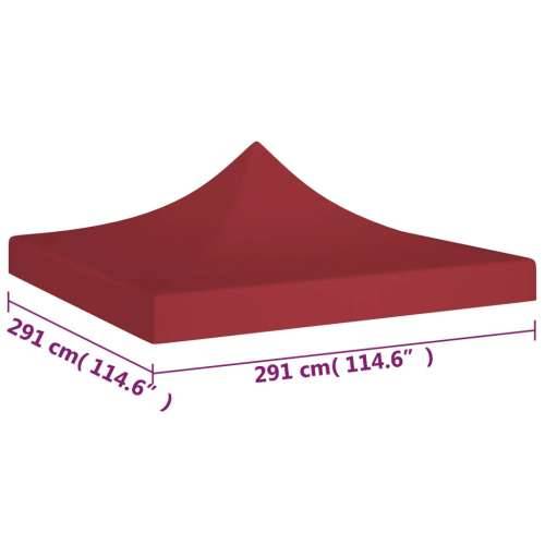 Krov za šator za zabave 3 x 3 m bordo 270 g/m² Cijena