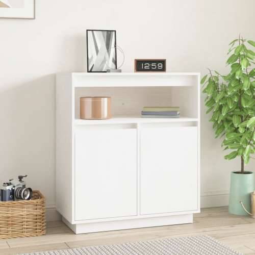 Komoda bijela 70 x 34 x 80 cm od masivne borovine - Bijela 1 Cijena