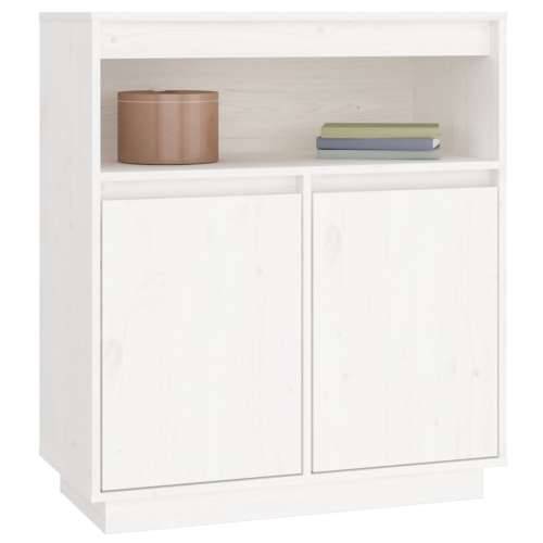 Komoda bijela 70 x 34 x 80 cm od masivne borovine - Bijela 1 Cijena