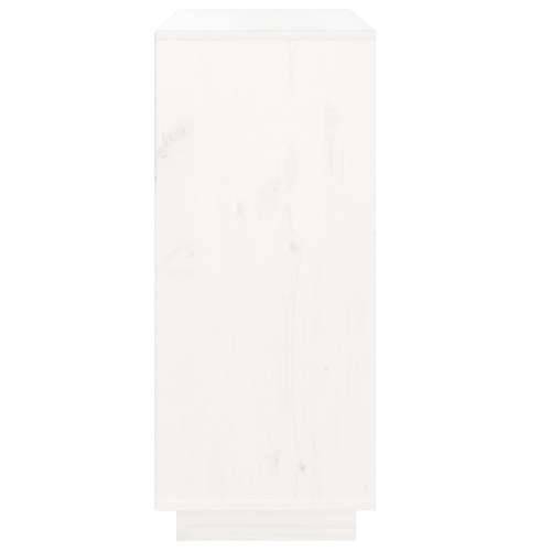 Komoda bijela 70 x 34 x 80 cm od masivne borovine - Bijela 1 Cijena