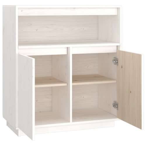 Komoda bijela 70 x 34 x 80 cm od masivne borovine - Bijela 1 Cijena