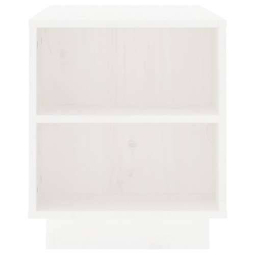 TV ormarić bijeli 110 x 35 x 40,5 cm od masivne borovine - Bijela 1 Cijena