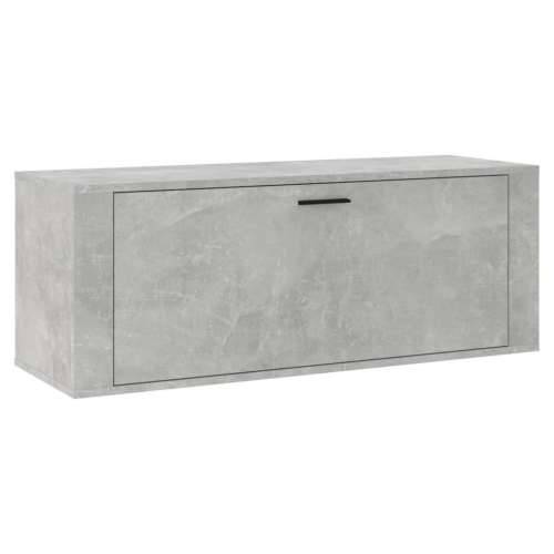 Zidni ormarić za cipele boja betona 100 x 35 x 38 cm drveni - Beton siva 1 Cijena