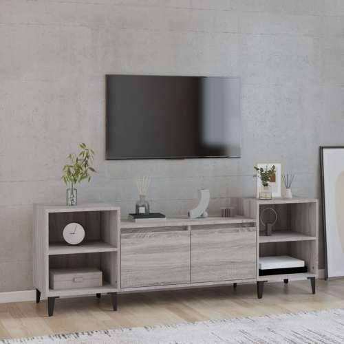 TV ormarić boja hrasta sonome 160x35x55 cm konstruirano drvo - Sivi hrast sonoma 1 Cijena