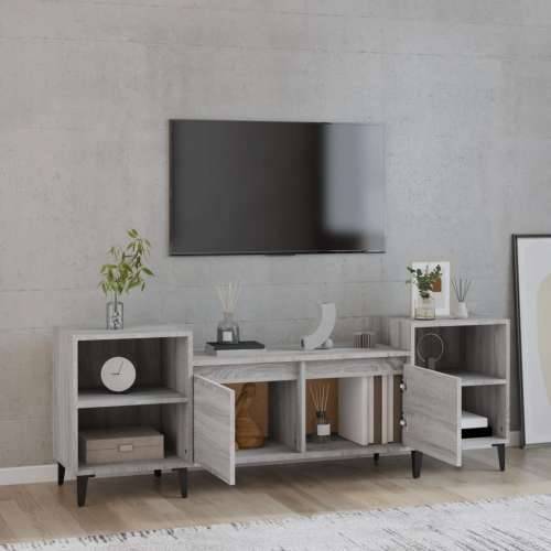 TV ormarić boja hrasta sonome 160x35x55 cm konstruirano drvo - Sivi hrast sonoma 1 Cijena