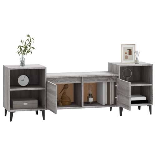 TV ormarić boja hrasta sonome 160x35x55 cm konstruirano drvo - Sivi hrast sonoma 1 Cijena
