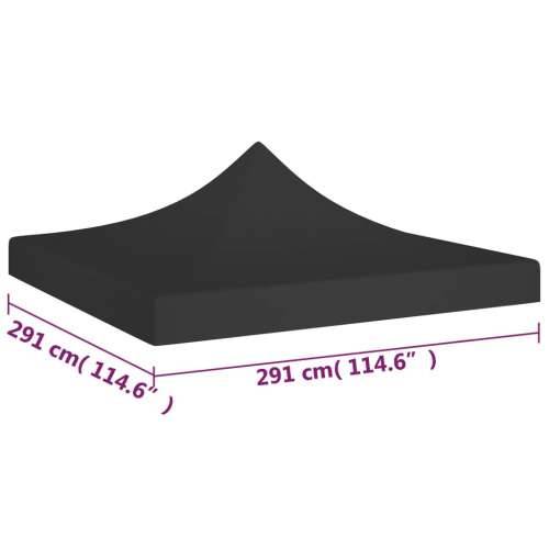 Krov za šator za zabave 3 x 3 m crni 270 g/m² Cijena