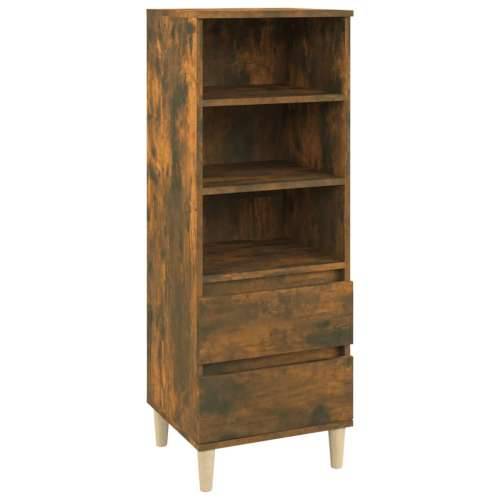 Visoka komoda boja hrasta 40x36x110 cm od konstruiranog drva - Dimljeni hrast 1 Cijena