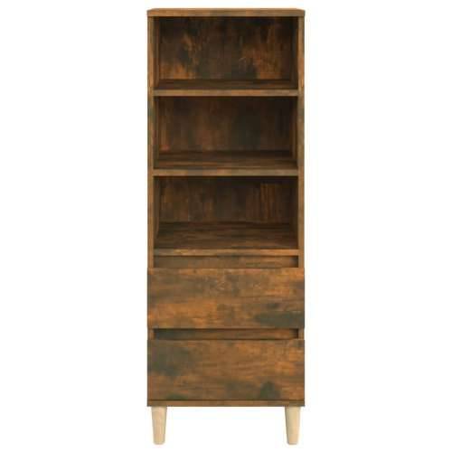 Visoka komoda boja hrasta 40x36x110 cm od konstruiranog drva - Dimljeni hrast 1 Cijena