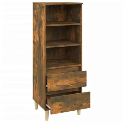 Visoka komoda boja hrasta 40x36x110 cm od konstruiranog drva - Dimljeni hrast 1 Cijena