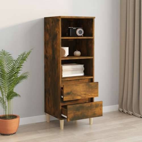 Visoka komoda boja hrasta 40x36x110 cm od konstruiranog drva - Dimljeni hrast 1 Cijena