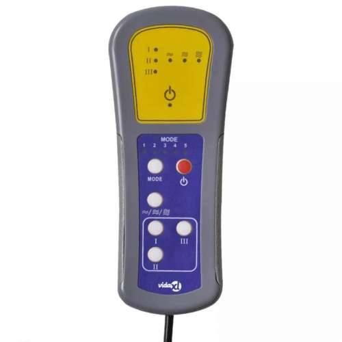 Električna masažna fotelja od tkanine crna - Crna 1 Cijena