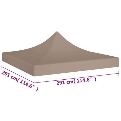 Krov za šator za zabave 3 x 3 m smeđe-sivi 270 g/m² Cijena