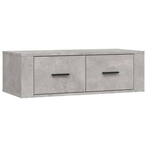 Viseći TV ormarić siva boja betona 80x36x25cm konstruirano drvo - Beton siva 1 Cijena
