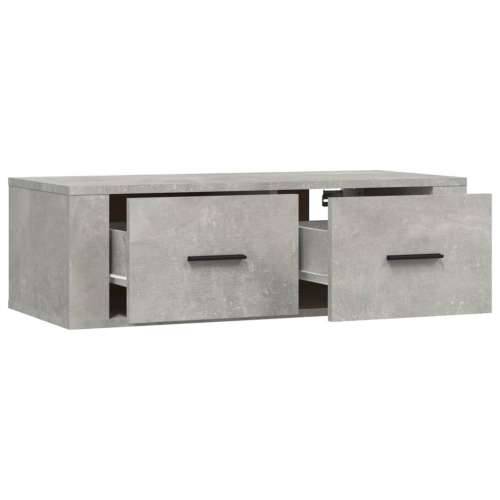 Viseći TV ormarić siva boja betona 80x36x25cm konstruirano drvo - Beton siva 1 Cijena