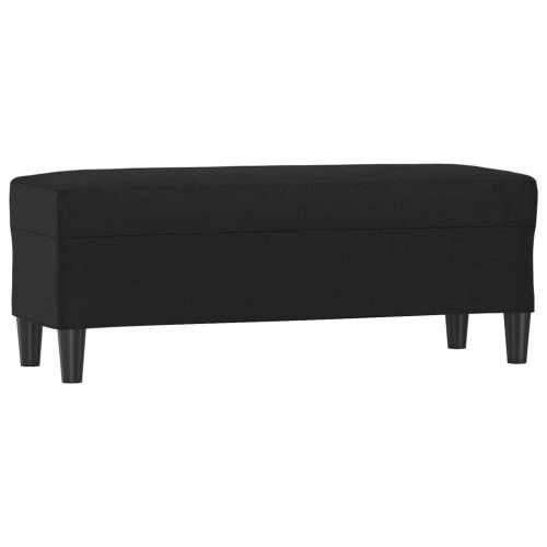Klupa crna 100 x 35 x 41 cm od umjetne kože - Crna 100 x 35 x 41 cm Cijena
