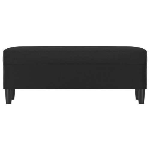 Klupa crna 100 x 35 x 41 cm od umjetne kože - Crna 100 x 35 x 41 cm Cijena