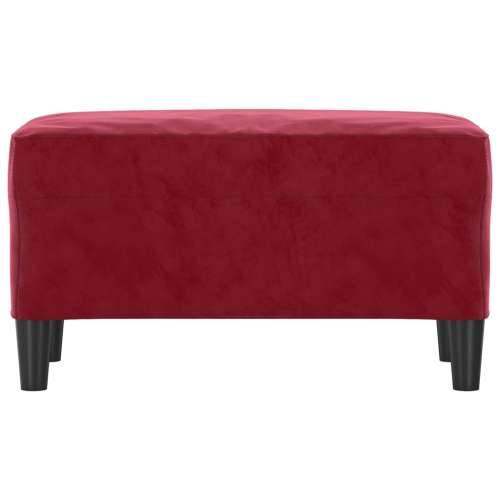 Klupa crvena boja vina 70 x 35 x 41 cm baršunasta - boja crnog vina 70 x 35 x 41 cm Cijena