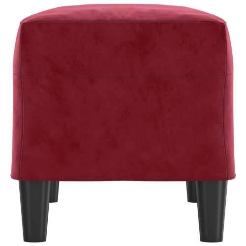 Klupa crvena boja vina 70 x 35 x 41 cm baršunasta - boja crnog vina 70 x 35 x 41 cm Cijena