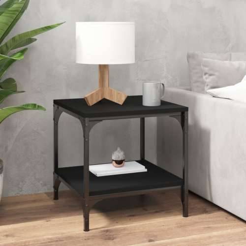 Stolić za kavu crni 50 x 50 x 40 cm od konstruiranog drva